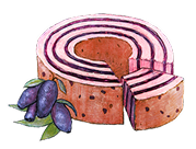 ハスカップバウムのイラスト