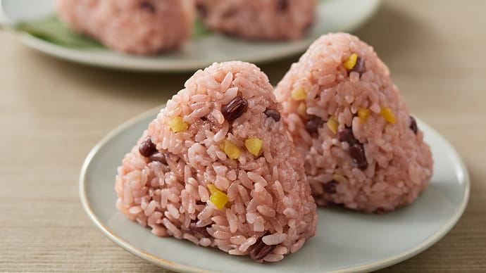 栗赤飯のおこわおにぎり 5個