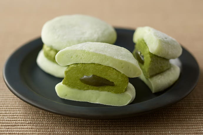 ふわもちサンド 抹茶クリーム 2個