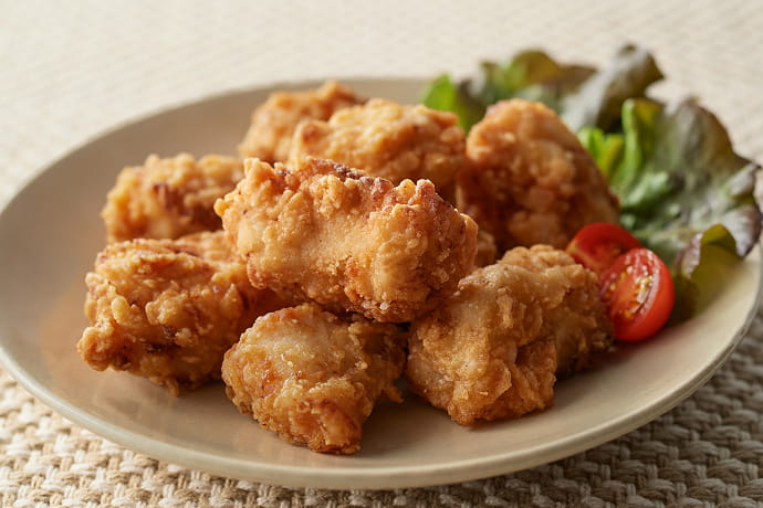 にんにく不使用 国産鶏むね肉の塩こうじからあげ 240g