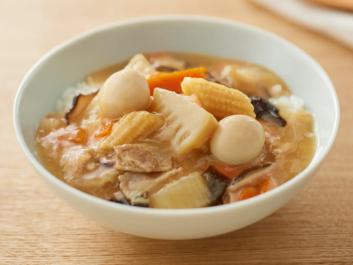 ごはんにかける　八宝菜