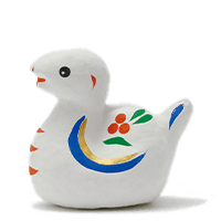 三春張り子 笑福へび　豆サイズ