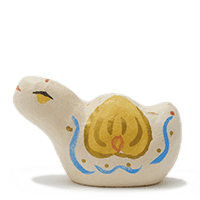 土佐和紙漆喰人形 宝珠へび