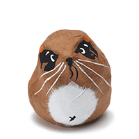 紙塑民芸品　小たぬき