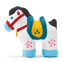 春日部張子　飾馬