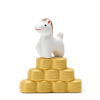 京陶人形　小判午