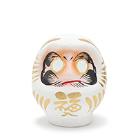 縁起だるま　1号　白