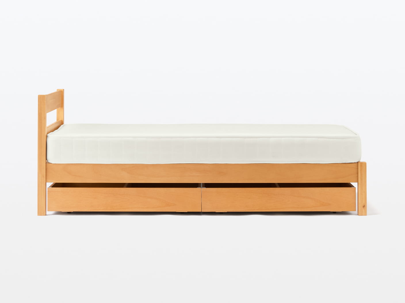 木製ベッドの商品画像　収納ボックス2個