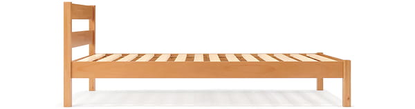 ラバーウッドの木製ベッド