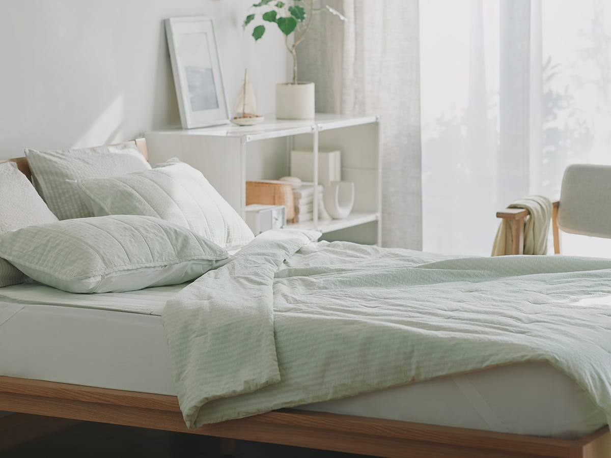 サッカー織の薄掛ふとんのイメージ2