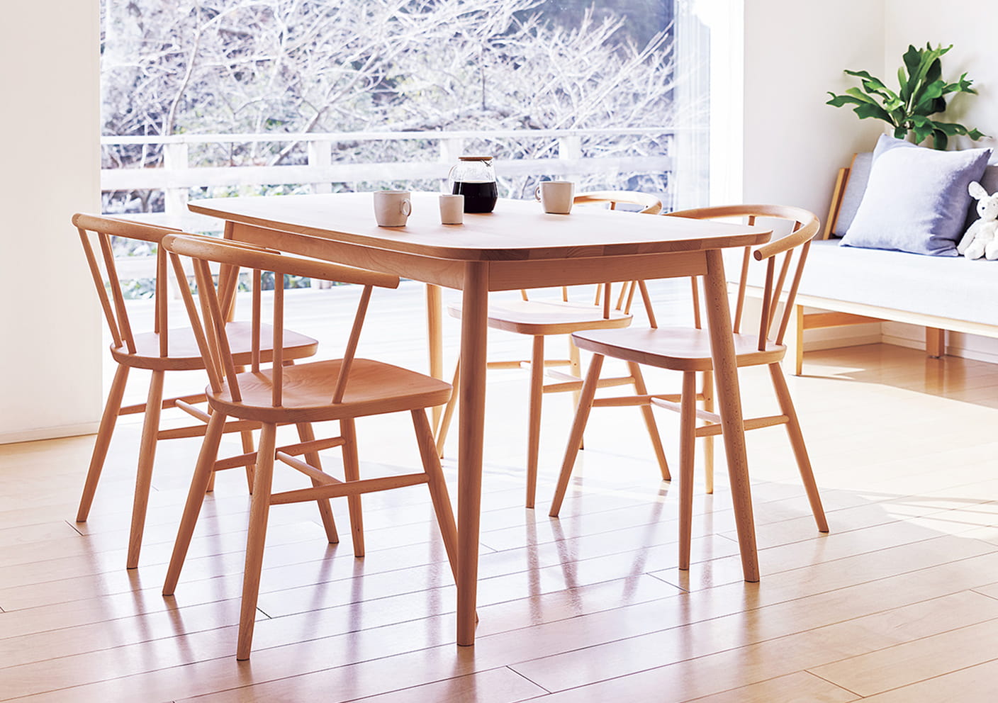 ブナ材テーブルシリーズイメージ