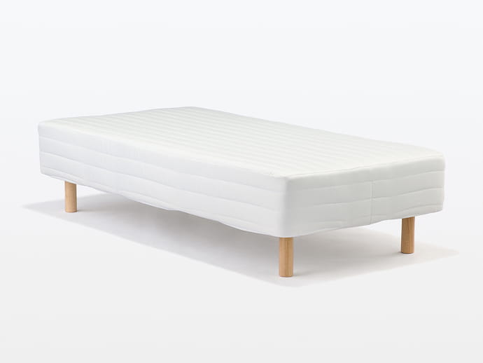 脚付マットレス　ポケットコイル　（洗えるカバー　組み立て仕様）シングル
