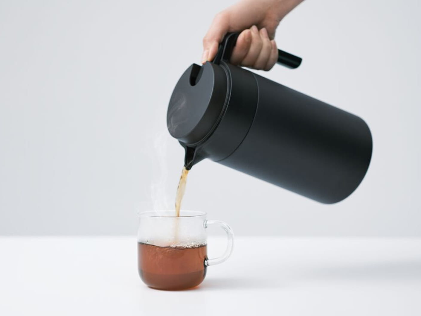 広口で洗いやすい　保温保冷　卓上ポット