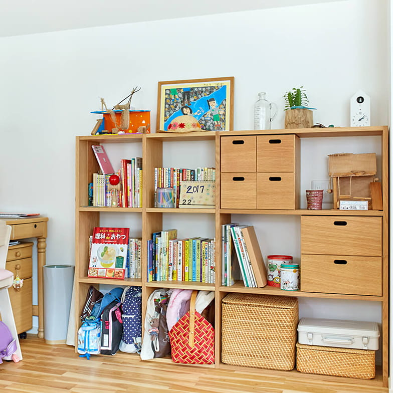 こども部屋の整理整頓での使用例