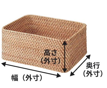 ラタンの寸法イメージ