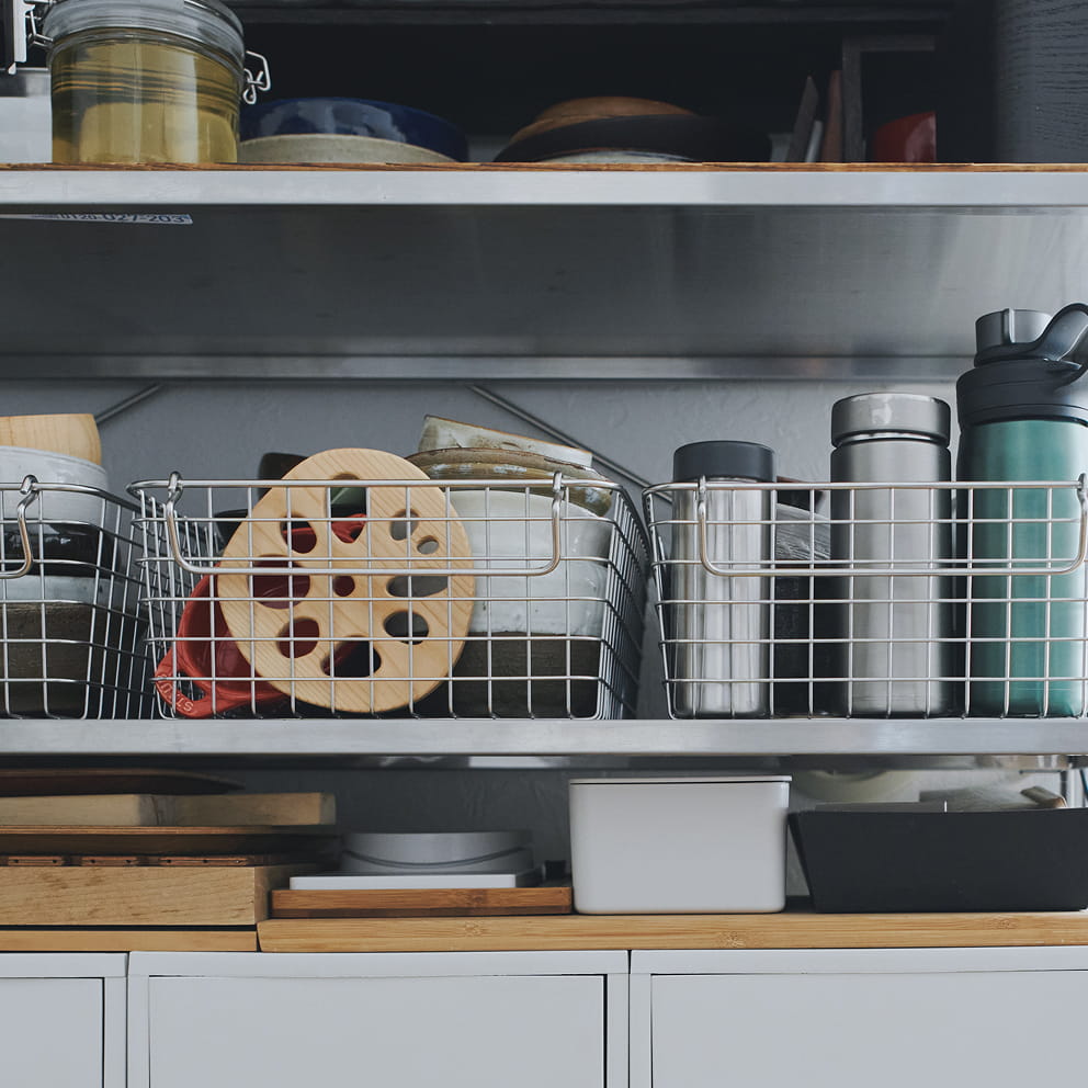 丈夫で水に強いバスケットのイメージ