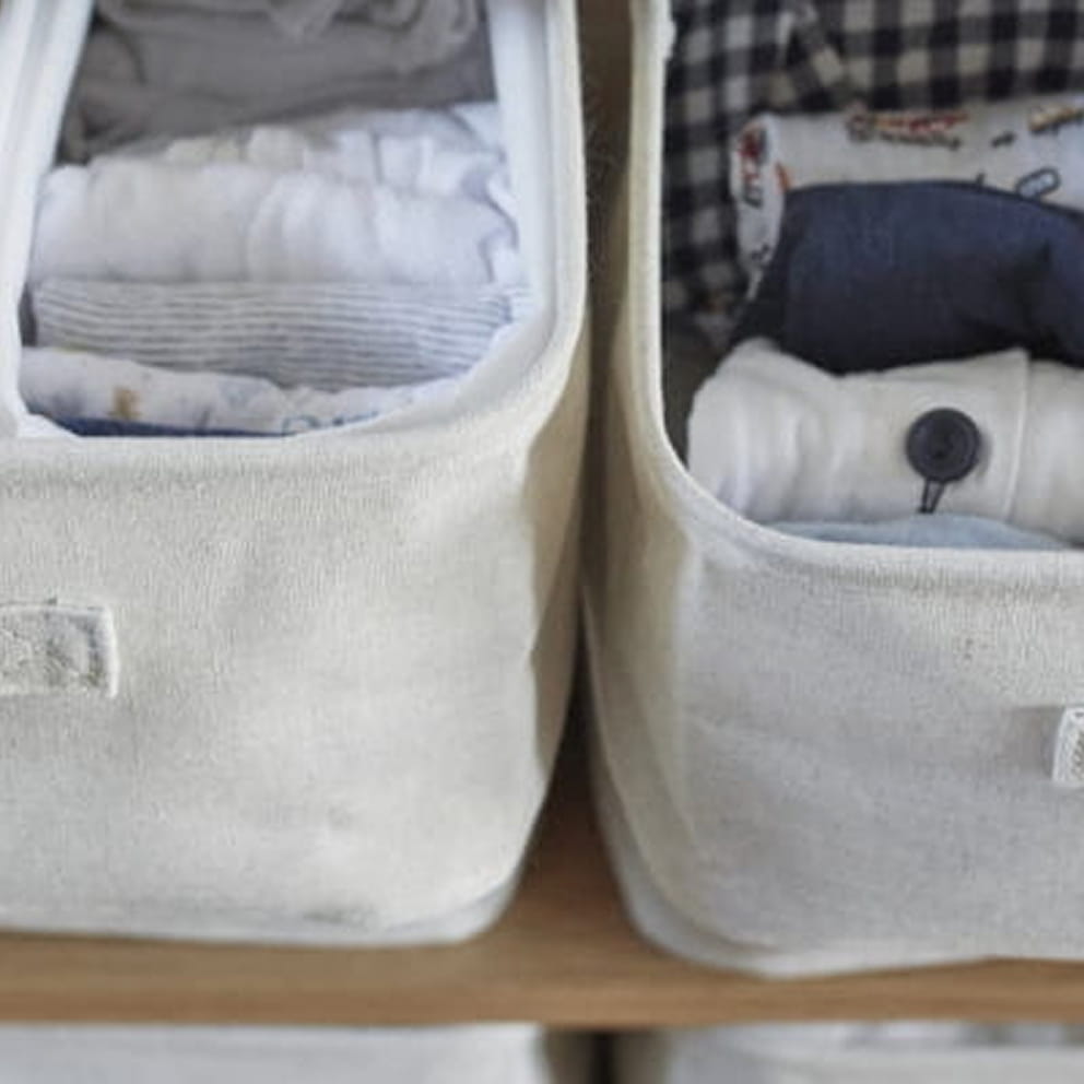 タオル、下着、衣類をまとめて収納のイメージ