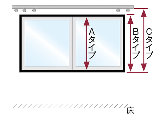 腰窓を測る場合の計測場所のイメージ画像