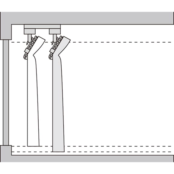 天井付け（Aフック）のイメージ画像