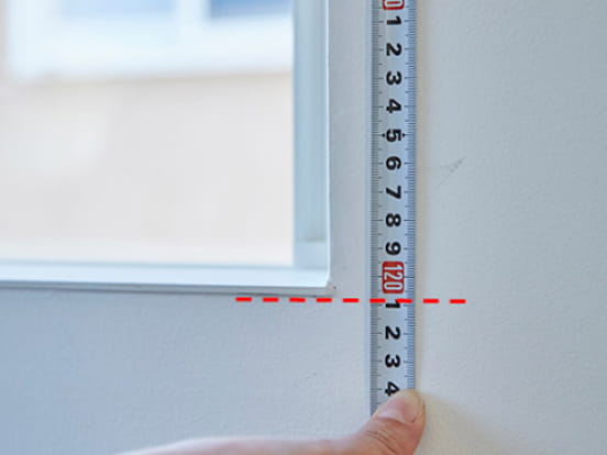 腰窓の測る場所のイメージ画像２