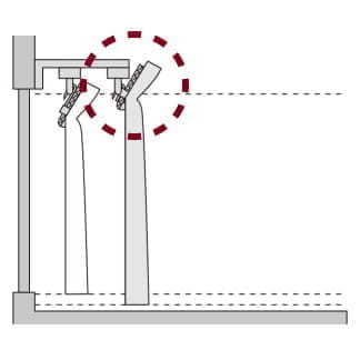 レールを隠す吊り方（正面付け）