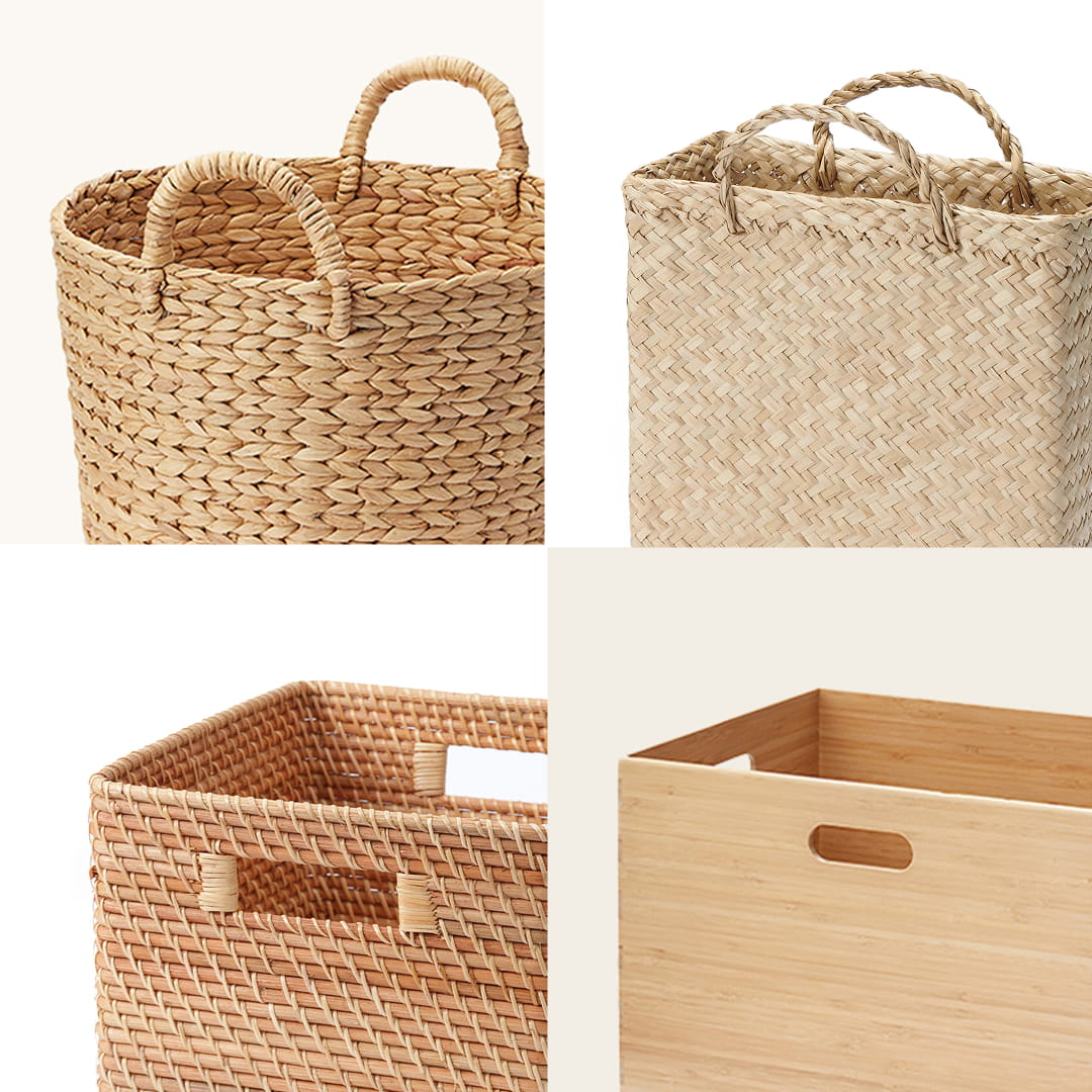 天然素材の収納用品｜無印良品