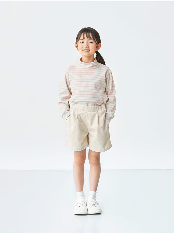 ストレッチコーデュロイキュロット着用イメージ