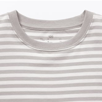 綿天竺編みクルーネック長袖Tシャツ特徴画像