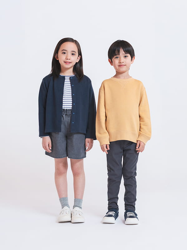 裏毛スウェットカーディガンのLOOKイメージ