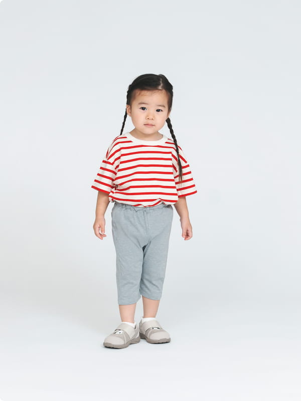 七分丈サルエルパンツのLOOKイメージ