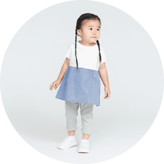 涼感サッカーフレンチスリーブチュニックの着用イメージ