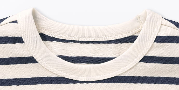 太番手クルーネック半袖Ｔシャツの拡大イメージ