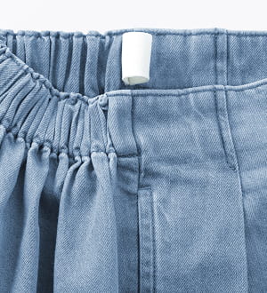 ライトオンスデニムワイドパンツの拡大イメージ