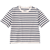 太番手クルーネック五分袖Ｔシャツの画像