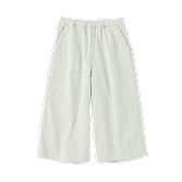 楊柳ガーゼ七分丈ワイドパンツの画像