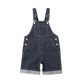 木の実から作ったカポック混デニムオーバーオールの画像