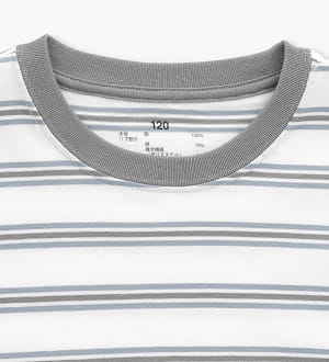 綿天竺編みクルーネック半袖Ｔシャツの拡大イメージ