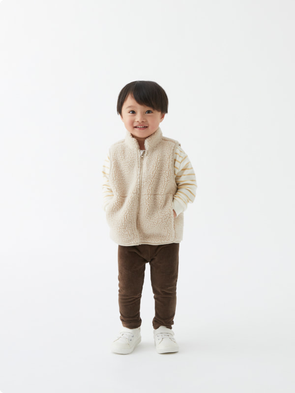 ボアフリースベストのLOOKイメージ