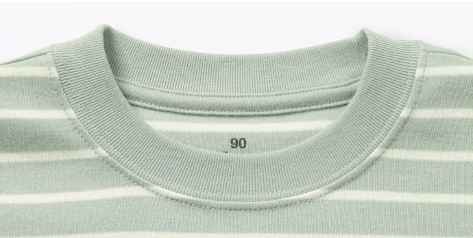 両面起毛クルーネック長袖Tシャツ 特徴画像