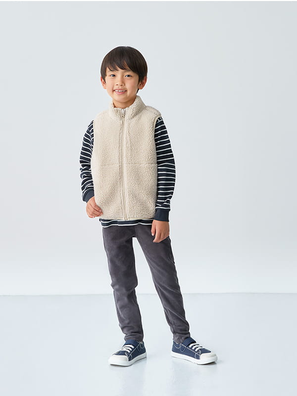 ボアフリースベスト着用イメージ画像