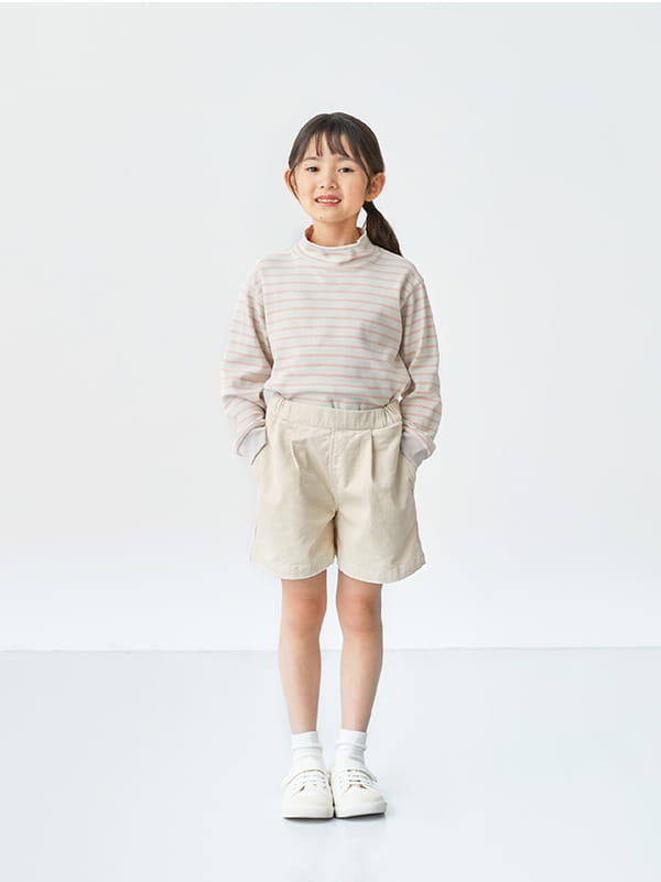 ストレッチコーデュロイキュロット着用イメージ画像