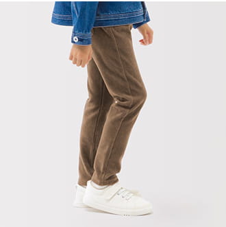 ジャージーストレッチコーデュロイレギンスパンツ洗いざらしチノルーズフィットパンツ 着用イメージ画像