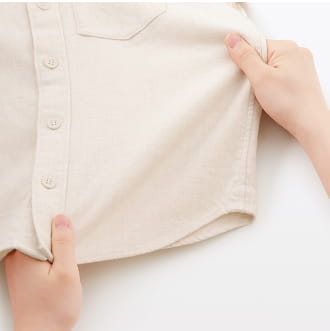 両面起毛フランネルレギュラーカラー長袖シャツ 特徴画像