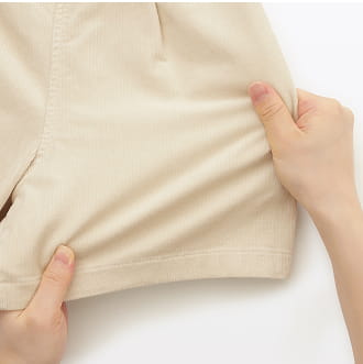 ストレッチコーデュロイキュロット 特徴画像