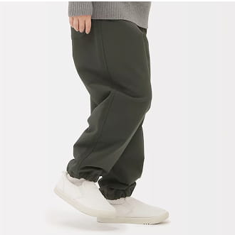 防風裏起毛ストレッチジョガーパンツ 着用イメージ画像