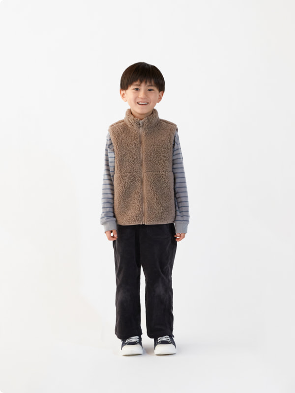 ボアフリースベストのLOOKイメージ