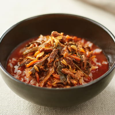 ごはんにかける　ユッケジャン