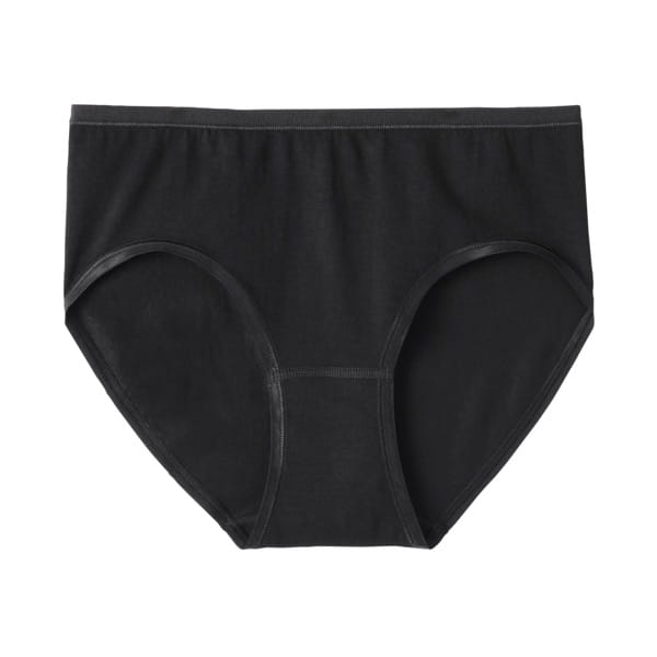 婦人　ストレッチミディショーツ　黒