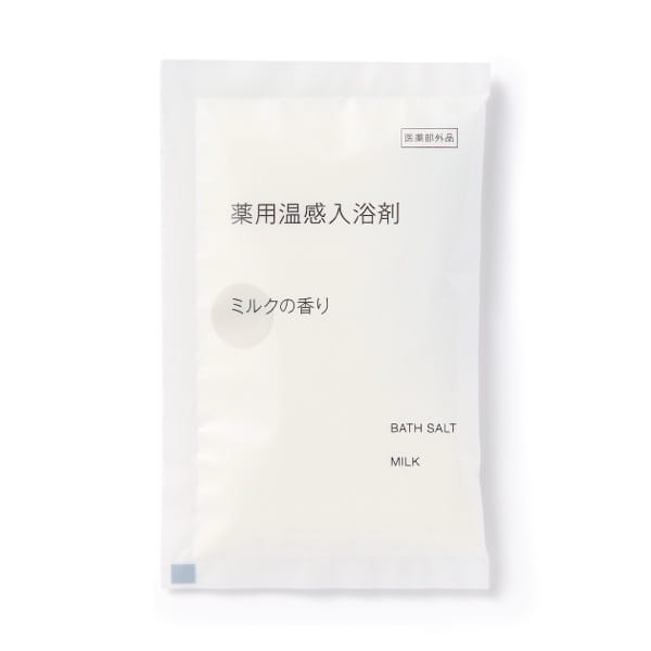薬用温感入浴剤　ミルクの香り（分包）
