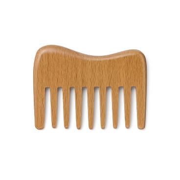 頭皮のマッサージもできるブナ材ヘアコーム